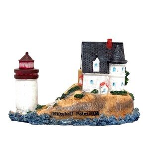 Lighthouse Collection-Marshall Point Port Clyde, ME Figurine Resin EUC
